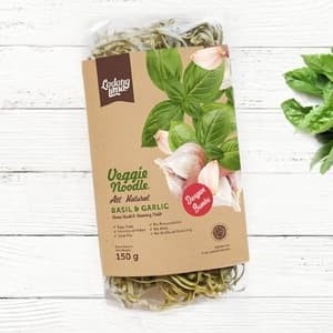 

ds20112s Ladang Lima Mie Basil Garlic Vegie 150 G Low Fat Egg Free Xa20X1