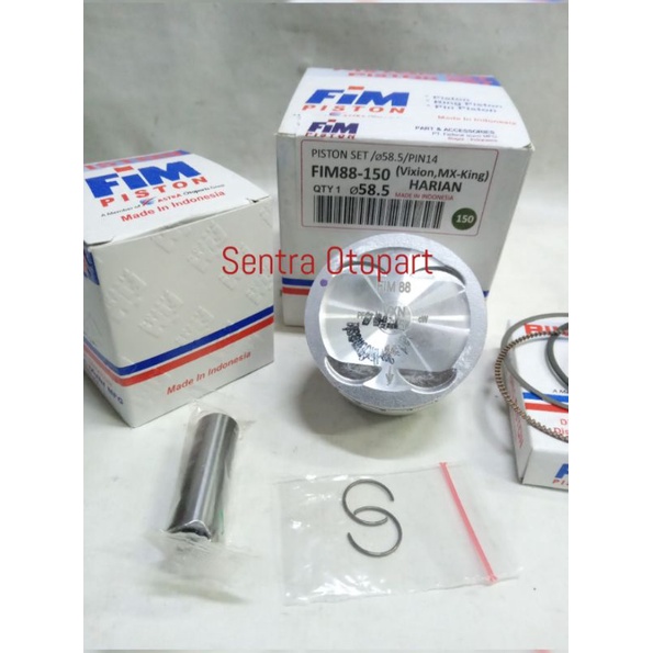 Piston seher kit vixion mx King oversize 150 fim