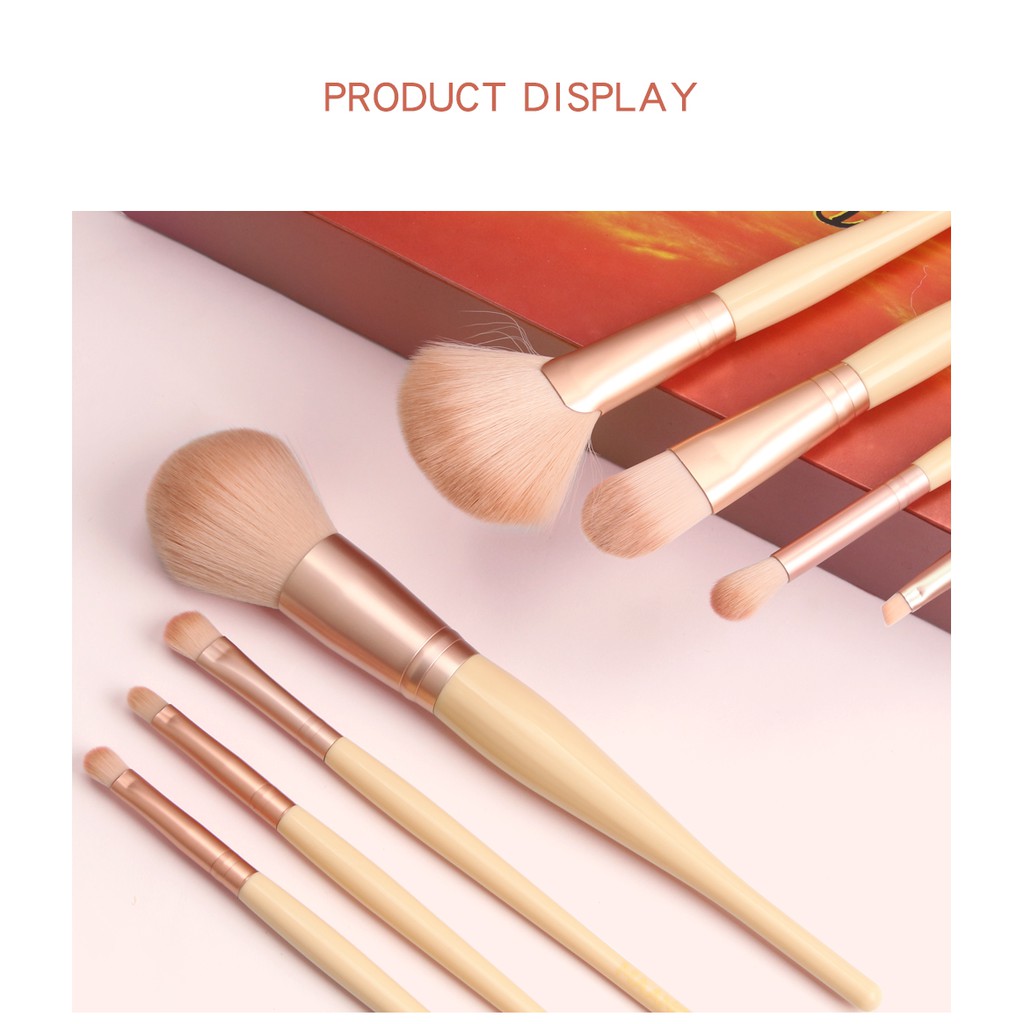 MAANGE 8Pcs/Set Makeup Brush Set Untuk Bedak Bibir Foundation Alis Eyeshadow Stabilo Alat Kecantikan 5873