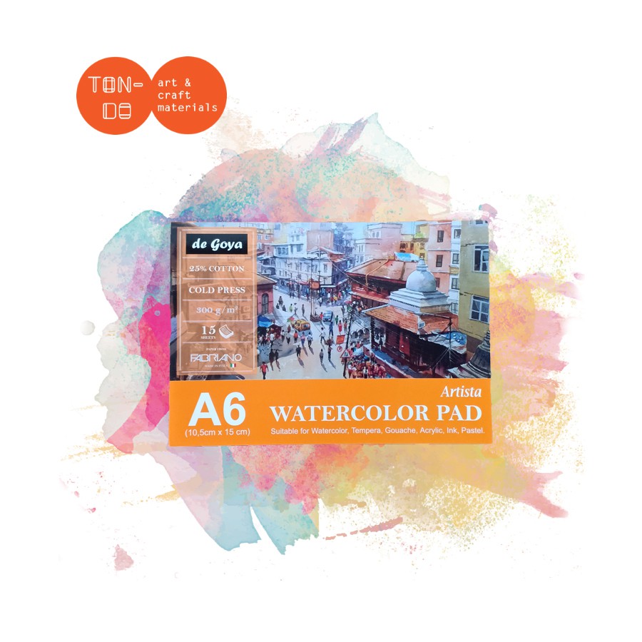

DE GOYA WATERCOLOR PAD A6 300G COLD PRESS