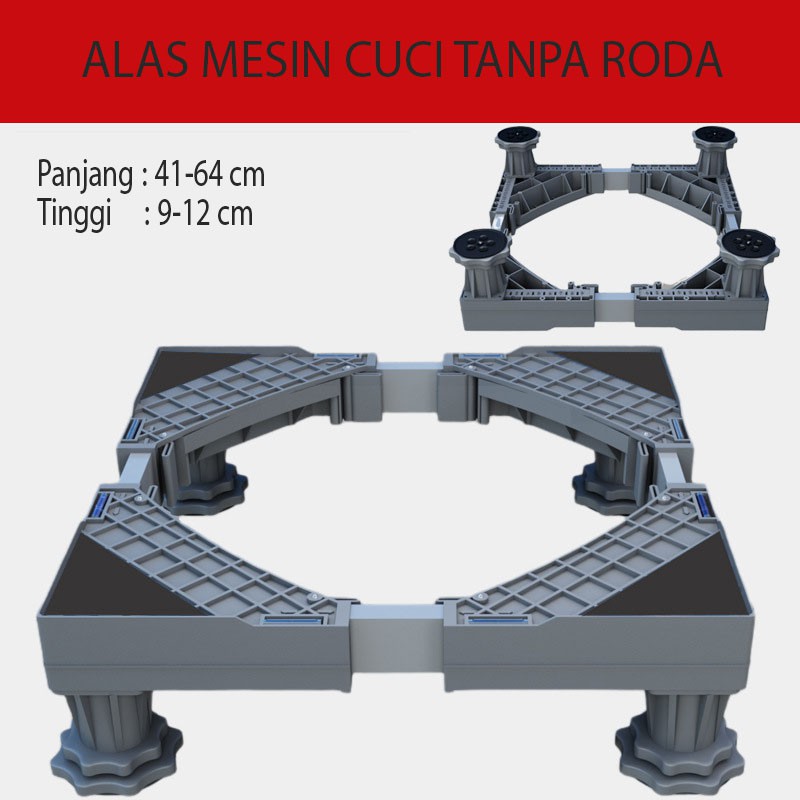 Alas Mesin Cuci/Kulkas Dudukan Mesin Cuci Kaki Kulkas Roda Mesin Cuci