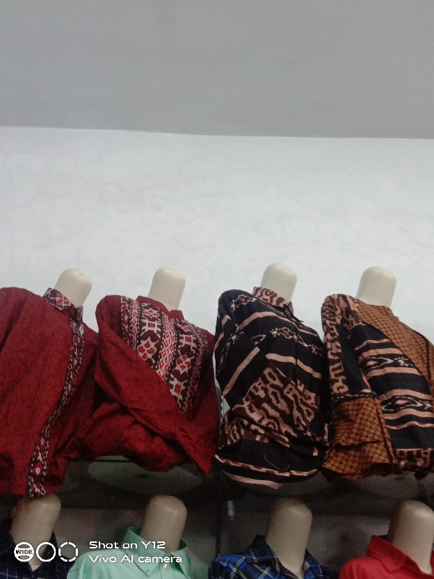 Batik Couple Keluarga Sania Ruffle Ori Ndoro Jowi Dnt Kembang Langit