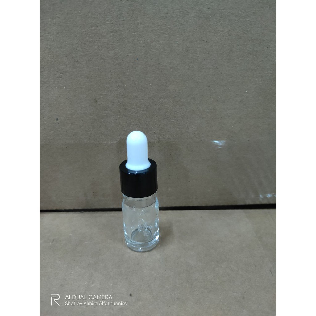 OBRAL Botol Pipet Kaca Tebal Warna Coklat Ukuran 20 ML Ring Hitam / Botol Kaca Original