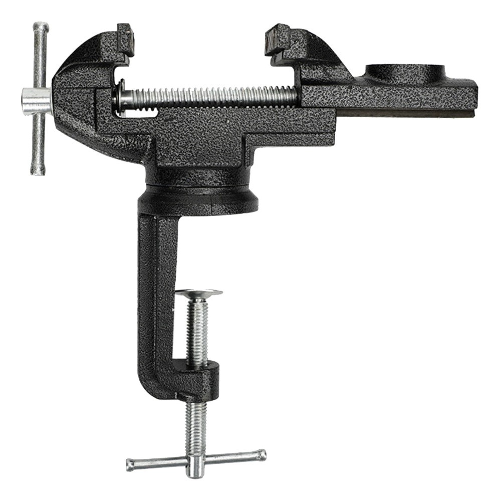 65 mm Vise Besi 360 rotation catok meja ragum desk clamp 2.5 inchi klem meja AA