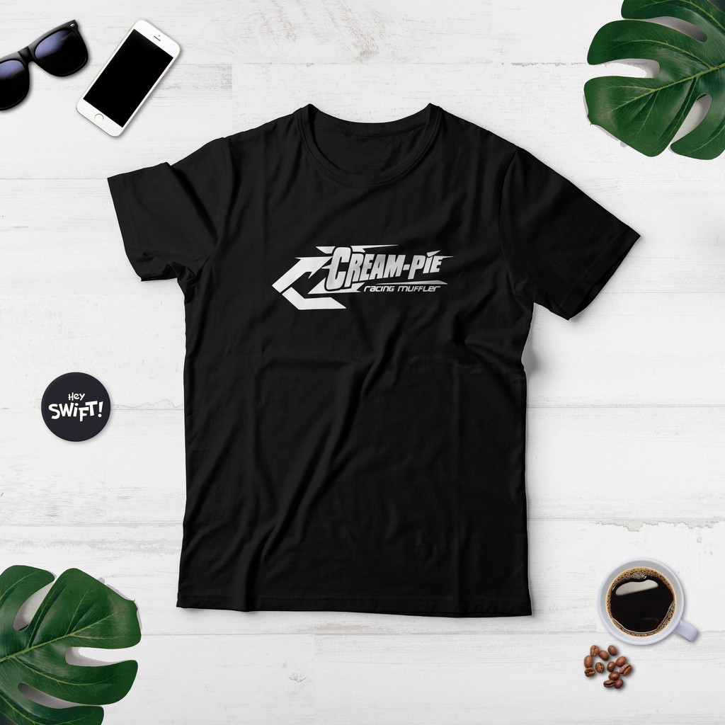 KAOS CREAMPIE CREAM PIE KNALPOT RACING MOTOR DRAG BALAP BAJU DISTRO