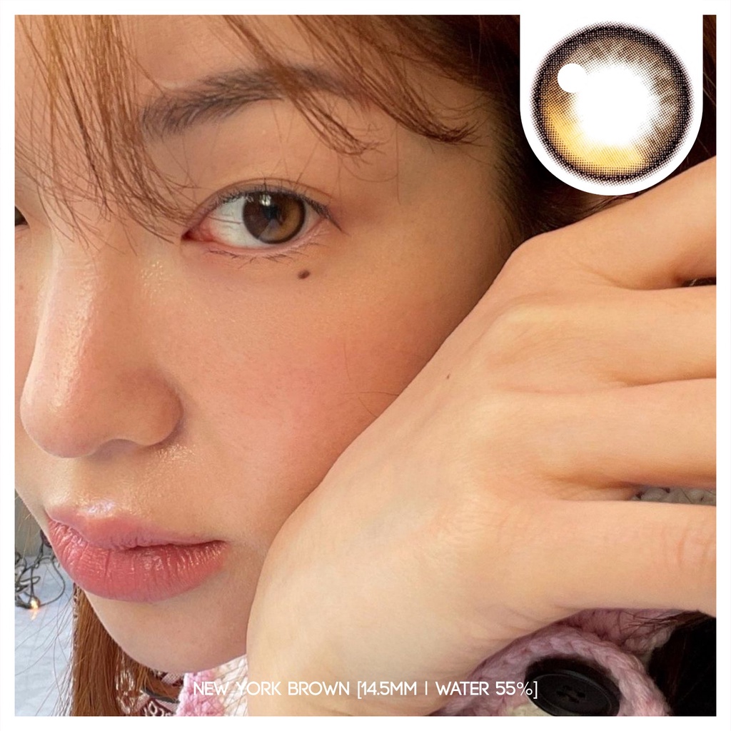 MIKHAYLOVESHOP Softlens New York Brown | Kittykawaii