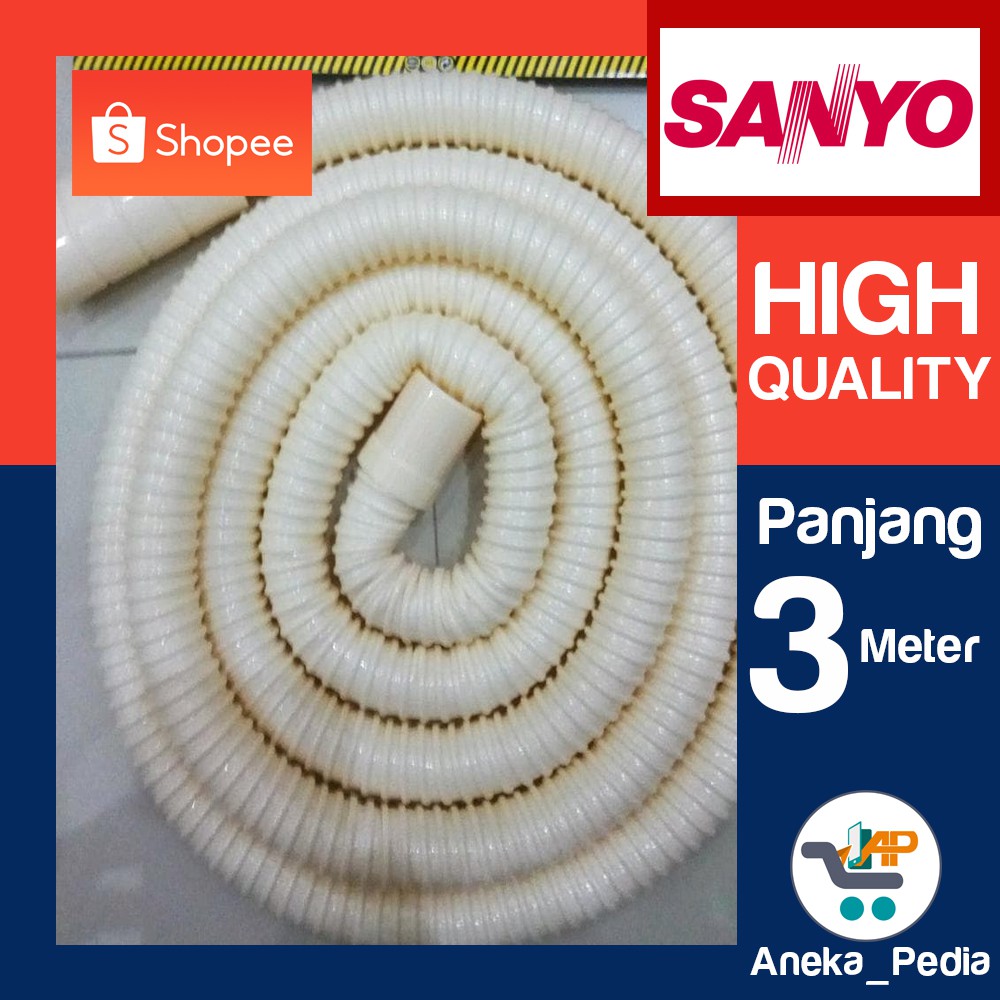 3 Meter Selang Drainhose Pembuangan Mesin Cuci  Otomatis 1 Tabung SANYO