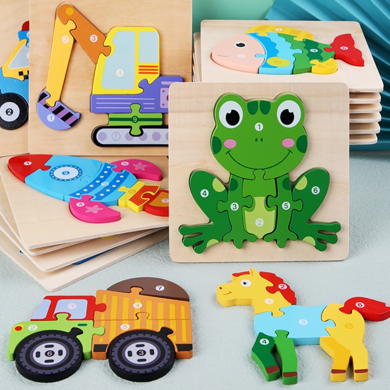 [BIG SALE] 3D Chunky Puzzle | Mainan Edukasi Anak - Baru