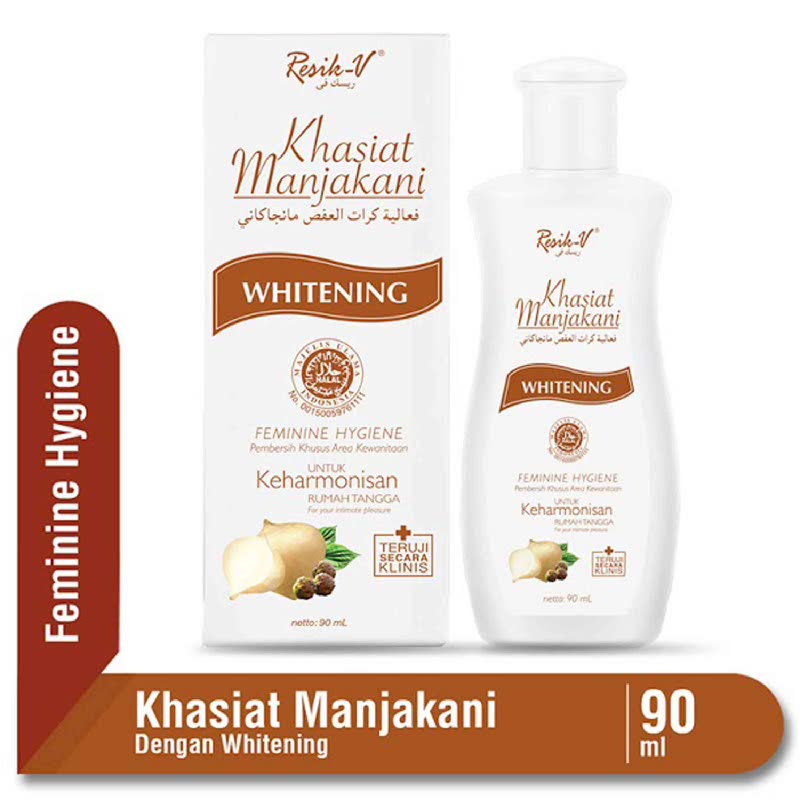 Resik - V Khasiat Manjakani Whitening Sabun Pembersih kewanitaan 90ml