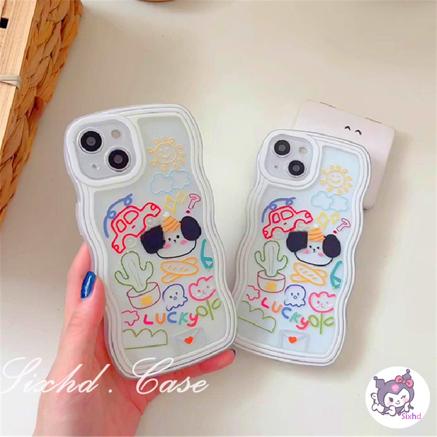 Vivo V25e Y02 Y35 Y16 Y22 Y02s Y15A Y15s Y21A Y21s Y33s Y12s Y12A Y20i Y20sG Y22s Y01 Y19 Y17 Y15 Y12 Y11 Y50 Y30i Y30 Y95 Y93 Y91 V23e V21e Y1s S1 Cartoon Cute Graffiti Flowers Wave Pattern Phone Case Soft Cover