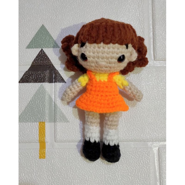 Boneka Rajut Amigurumi Squid Game Wanita