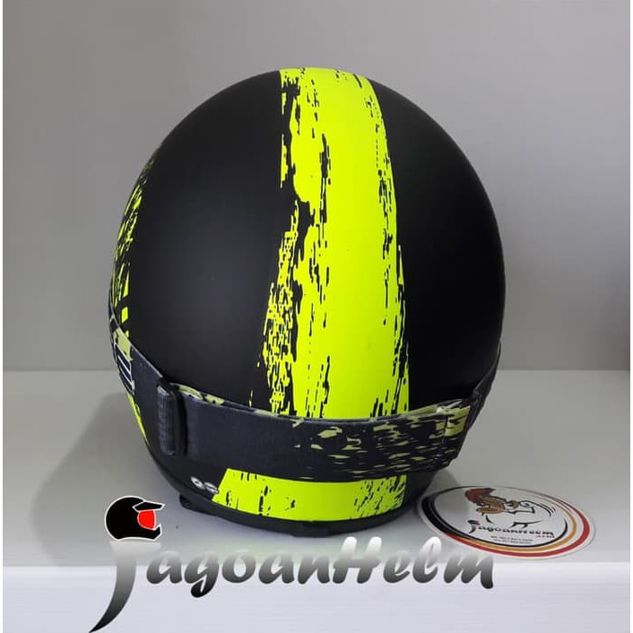 Good Product MVSTAR HELM RACING   SCRATCH YEL DOFF   GOGGLE MASK   CROSS HALF FACE