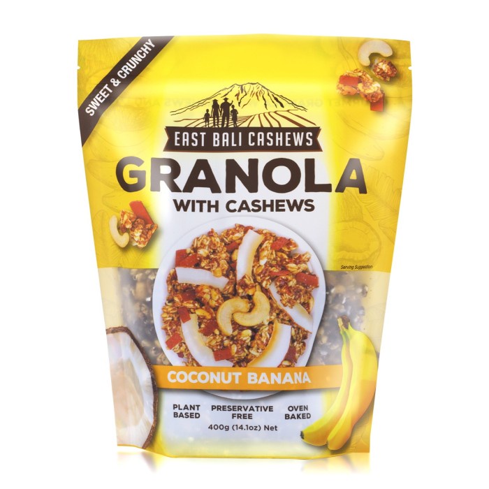 

Jual East Bali Cashew Granola 400 Gram - Coconut Banana