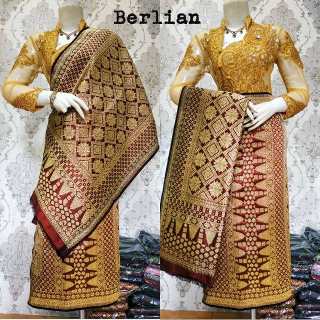 SONGKET TENUN SUTRA PALEMBANG BERLIAN ORIGINAL 004