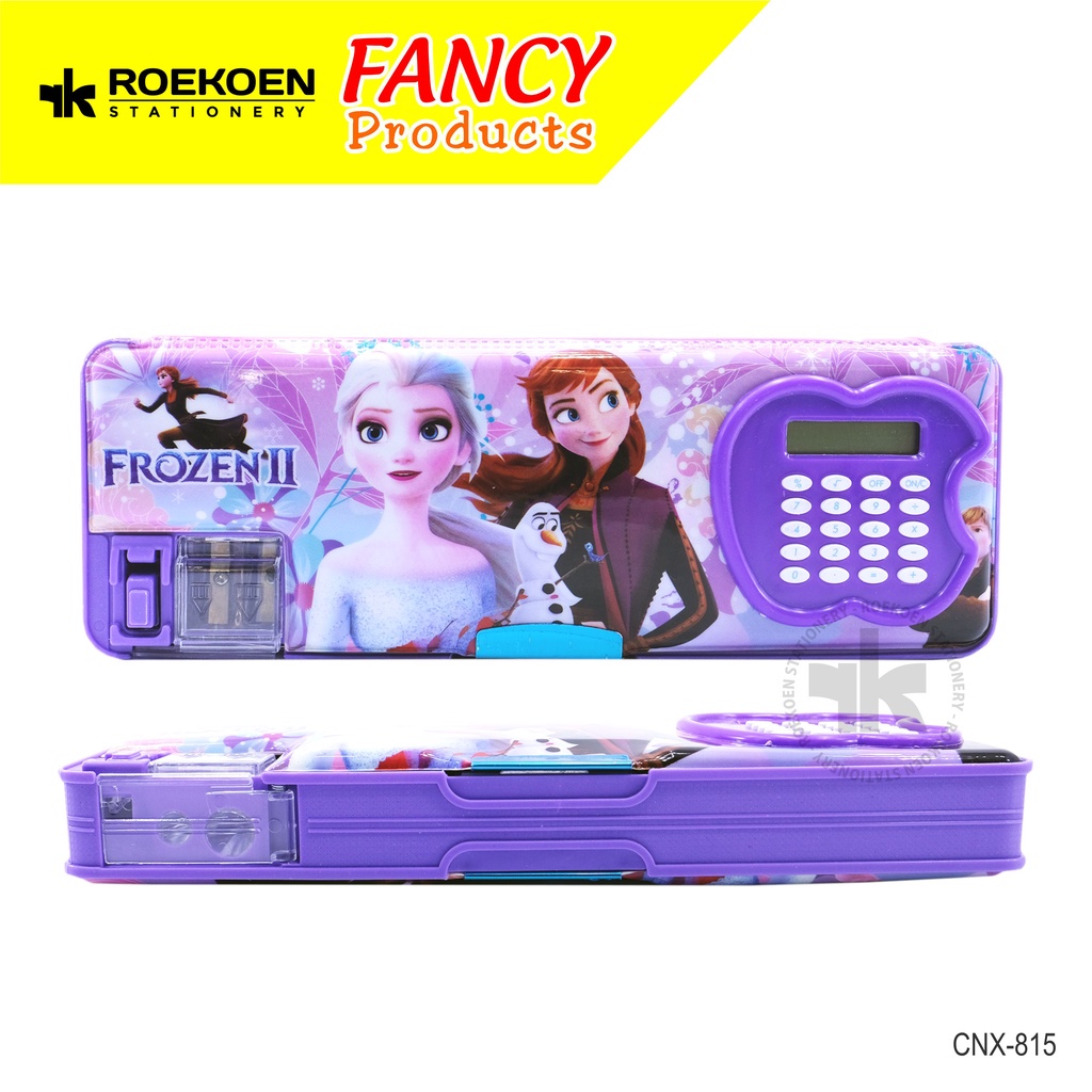 

Pencil Case Plastik PP Besar Fancy + Calculator CNX-815