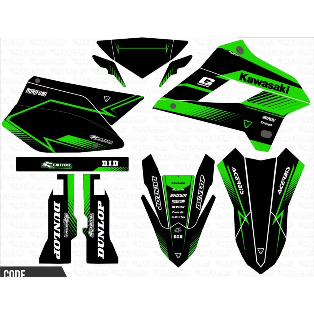 decal sticker klx 250 full body 03