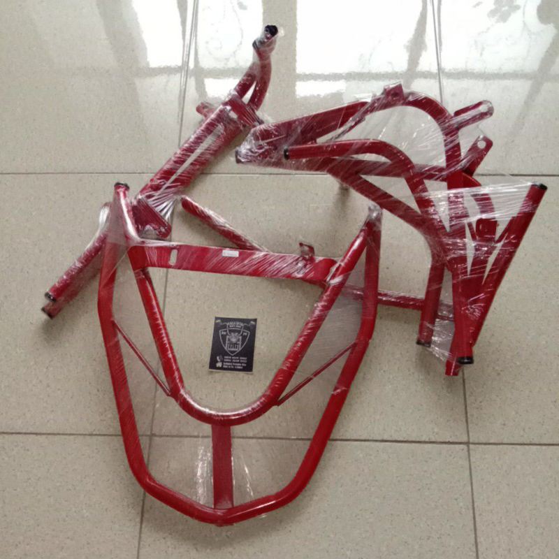 Tubular guardset pelindung body motor Honda Beatstreet Beat PGM-FI esp 2020 merah
