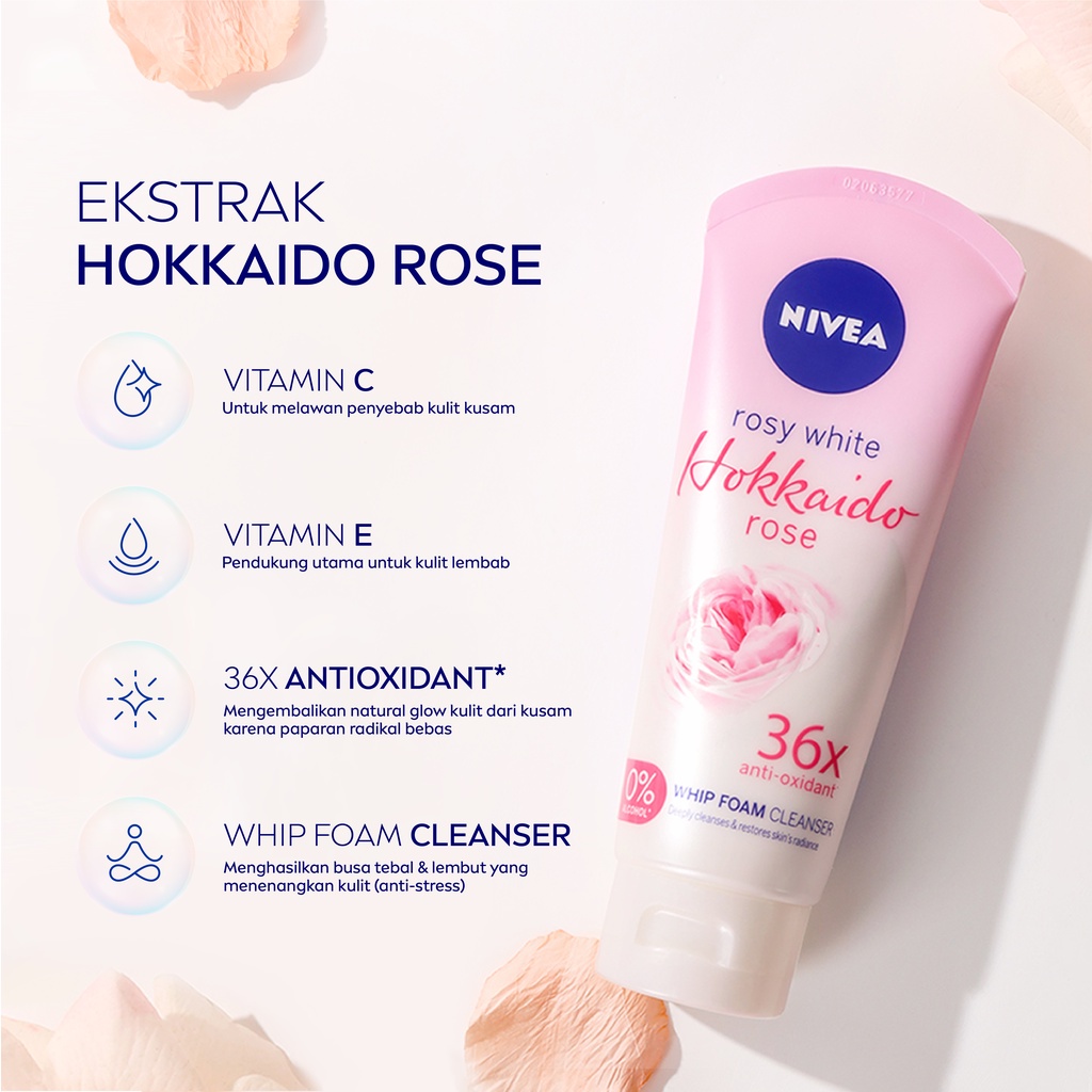 NIVEA Hokkaido Series BPOM Micellar Water 125 Whip Foam 100 Deodorant