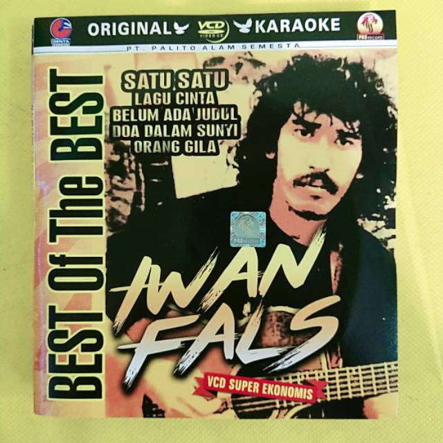 KASET MUSIK VIDEO VCD ORIGINAL LAGU IWAN FALS KARAOKE
