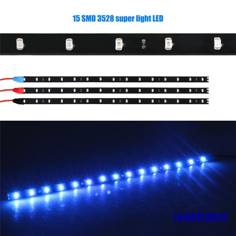 (Jewelrybox) 6pcs Lampu Strip Led Dc 12v Anti Air Untuk Mobil / Motor