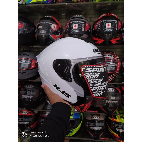 HELM NJS KAIROZ SOLID dan Motif (double visor)-3