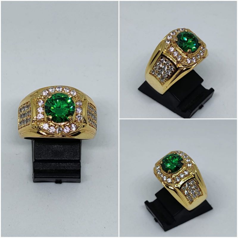 CINCIN BATU DIAMOND GREEN MOISSANITE