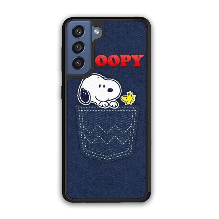 Snoopy in The Pocket Case Samsung Galaxy S22 Ultra, S21 FE, S20, S10,S9, S8 A4730