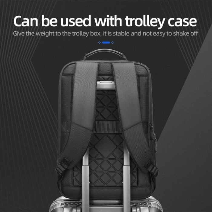131 EURCOOL EC-3019 Tas Ransel Laptop Travel Scalable 15.6 Inch USB Port