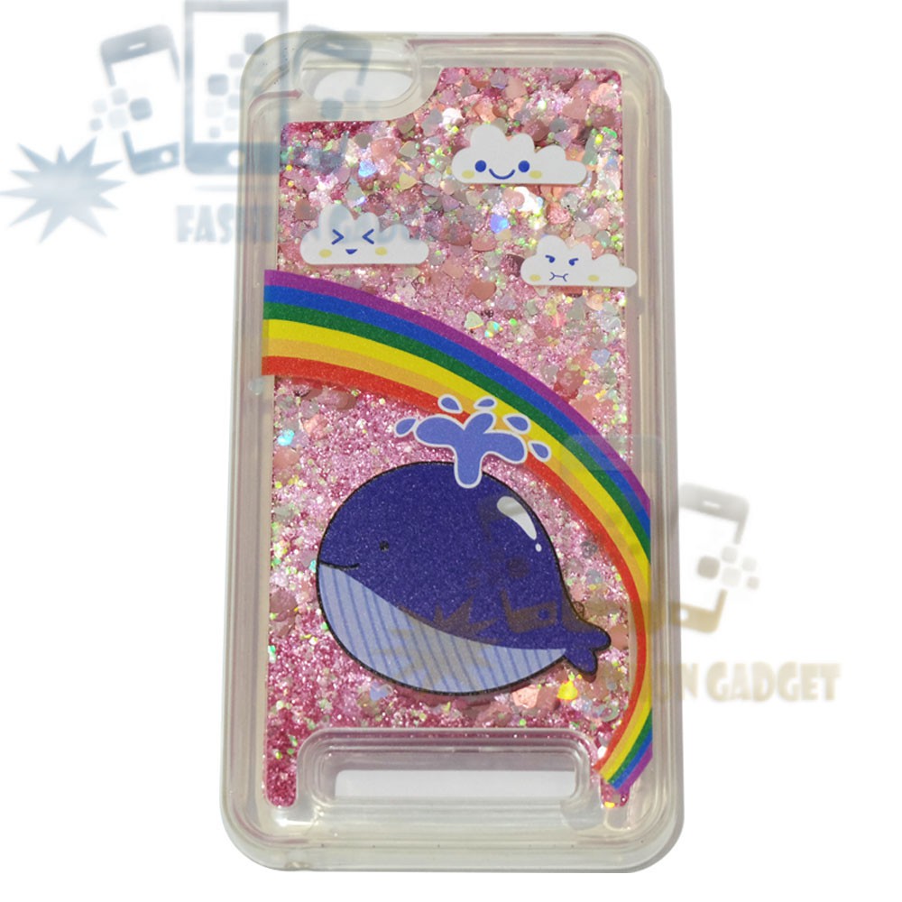 Silikon Lenovo A2020 Vibe C Casing Water Glitter Gambar Lucu