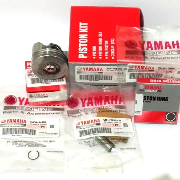 Paket Piston kit - Mio J GT Fino FI X Ride oversize standar std Asli Yamaha 54P-WE160-00