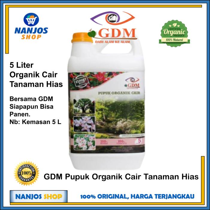 GDM Pupuk Organik Cair untuk Tanaman Hias / Pupuk Organik Penyubur 5 L