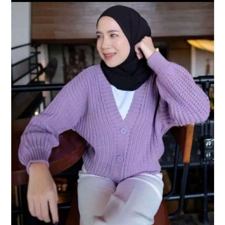 CARDIGAN ATASAN RAJUT WANITA/OVER SIZE 7 GET/SWEATER RAJUT WANITA