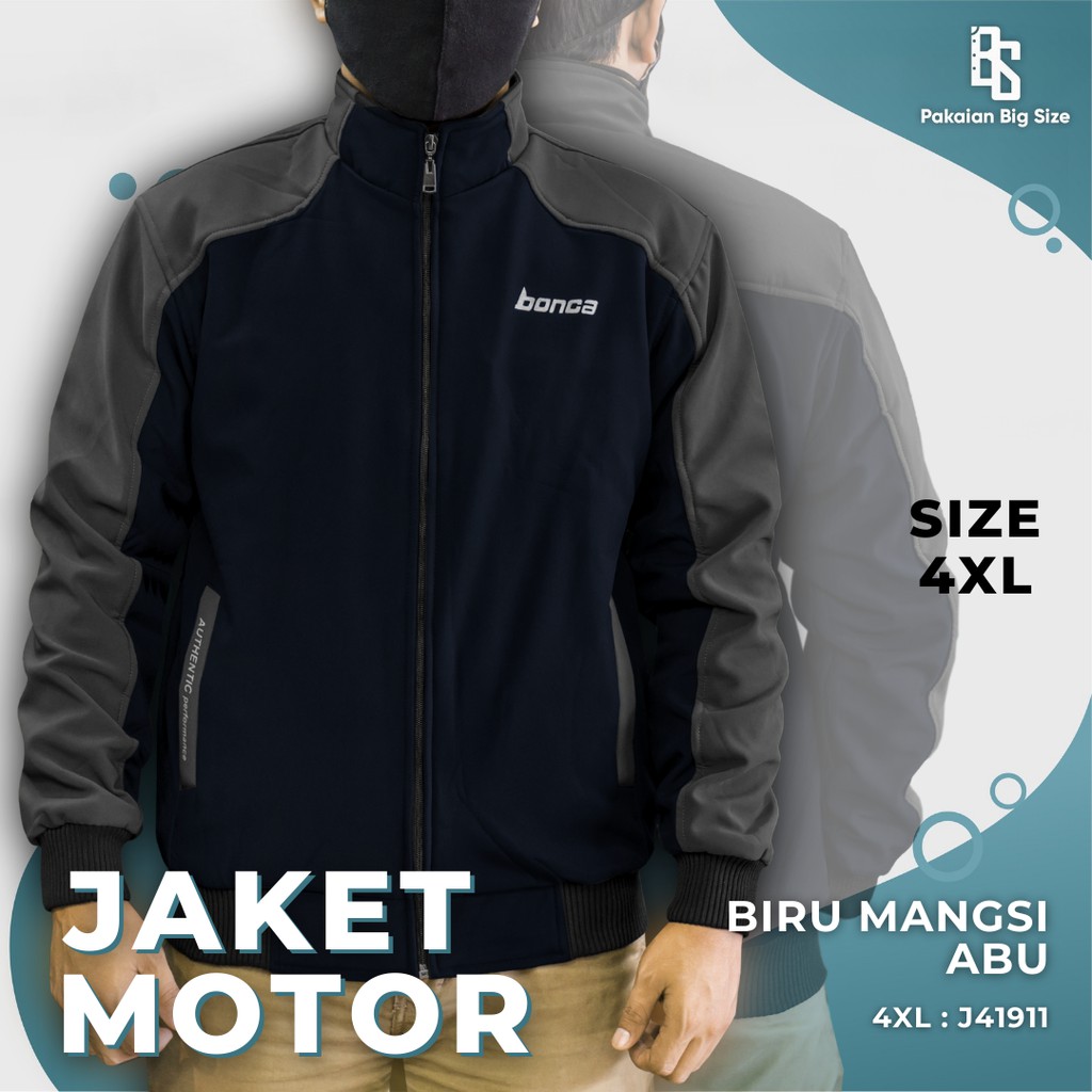 Jaket Krah JSTRO Prada Biru Mangsi - Abu