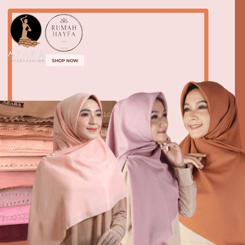 HAYFA - Hijab Azara Oskara Masahi Syar'i 130x130cm LC Jilbab Square Hijab Segiempat Jumbo Syar'i Lasercut Voal Kerudung Premium Segi Empat Laser Cut Big Size Menutup Dada Krudung Azahra Azzara Azarah  COD Surabaya Jakarta Grosir