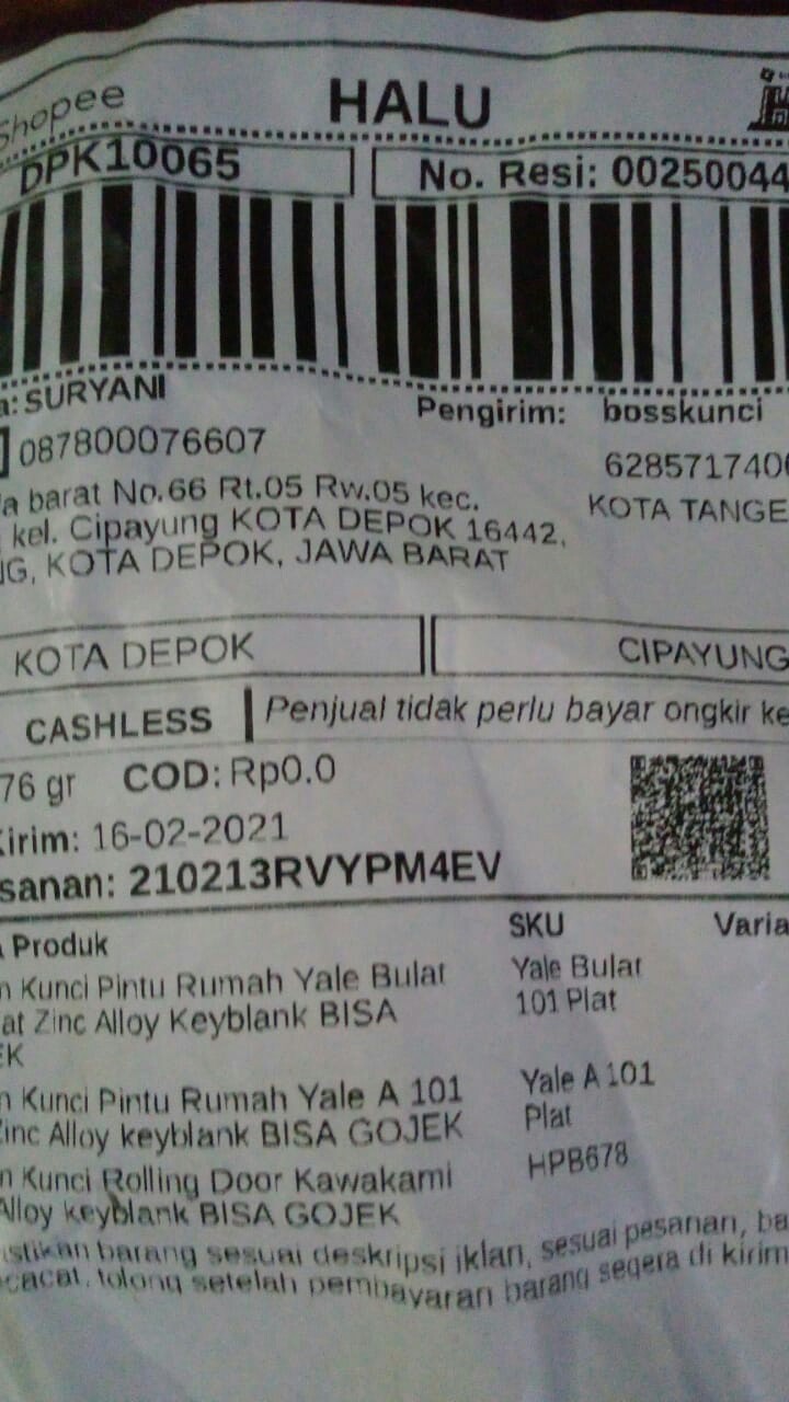 Bahan Kunci Pintu Rumah Yale Bulat 101plat Zinc Alloy Keyblank Bisa Gojek