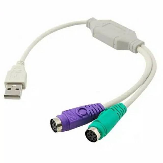 USB to PS/2 Converter CONVERTER PS/2 TO USB Sambungan Keyboard dan Mouse