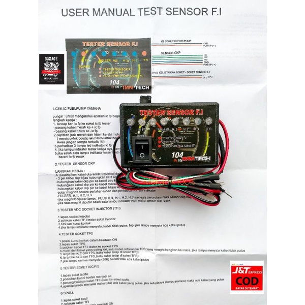 Alat cek Sensor CKP IC sensor TPS cek spool Assy iacv pulser