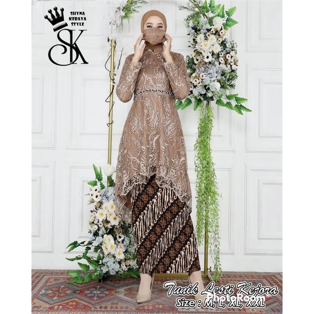 Kebaya Aurora Lesti / Stelan Kebaya Wisuda Terbaru/ Kebaya Kondangan / Kebaya Modern/ Kebaya modern 