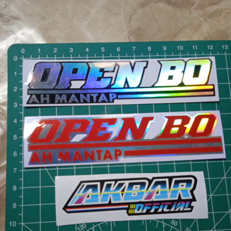 STIKER CUTTING OPEN BO