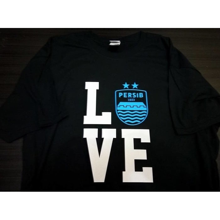 Kaos Tshirt Baju Combed 30S Distro Love Persib Bobotoh Bandung