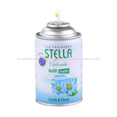 Stella Matic Fresh And  Clean Refill Pengharum Ruangan Otomatis Biru 225ml