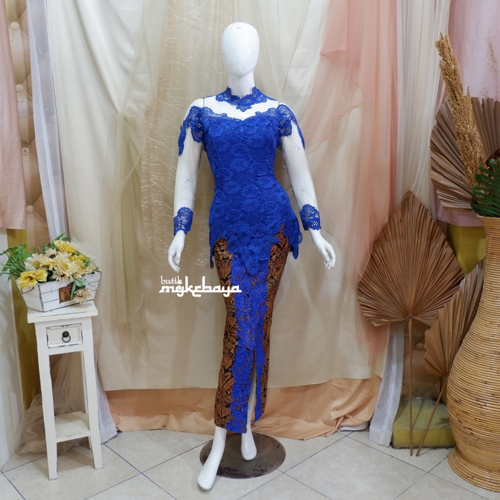 Promo Kebaya Sabrina Rok Batik Modern Rok Span Belah Batik Rok Batik Katun Termurah Kebaya Lilac Keb