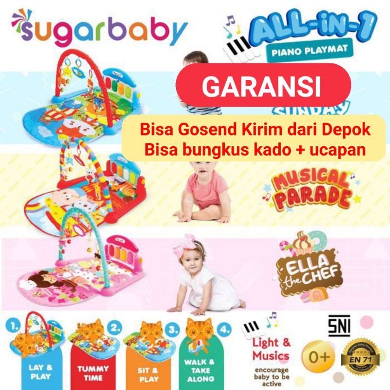 Sugarbaby Sugar Baby All in 1 Piano Playmat alas main bayi