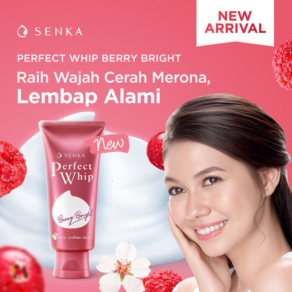 SENKA Perfect Whip Berry Bright Facial Foam 100gr