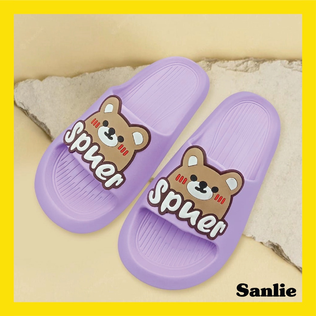 Sanlie Sandal Anti Selip Bahan EVA Kartun / Sandal Wanita Slip On Cute Korean Style Kartun Murah Anti Air 533D