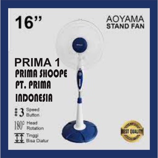 AOYAMA Kipas Angin Berdiri/Stand Fan Ukuran 16 inch - MURAH BERKUALITAS PRIMA SHOOP ONE