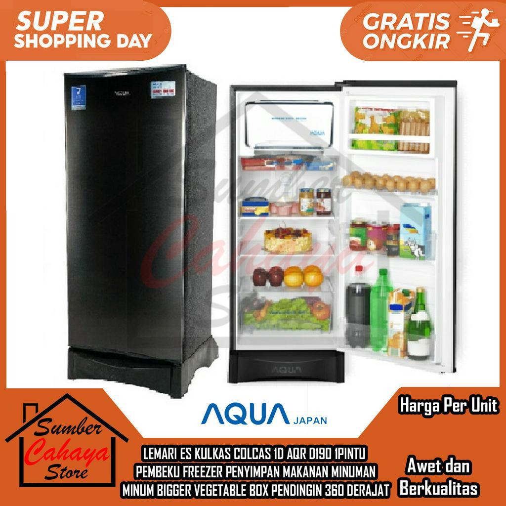 [Instan] LEMARI ES KULKAS COLCAS 1D AQR D190 1PINTU  PEMBEKU FREEZER PENYIMPAN MAKANAN MINUMAN MINUM