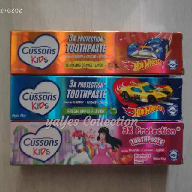 Pasta gigi New mulut anak cussons kids kid toothpaste tooth paste 45 gr free sugar rasa buah fruits