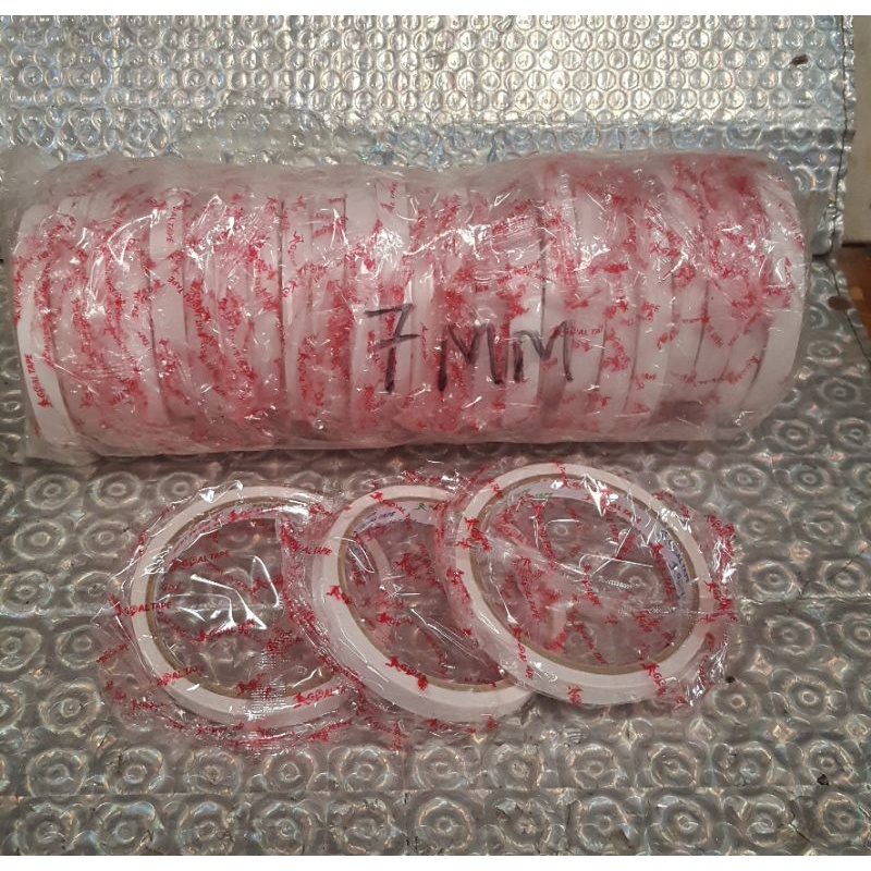 

Double Tape Kertas Kecil 1/2 inc Ukuran 12 mm x 7 mtr Goal Tape