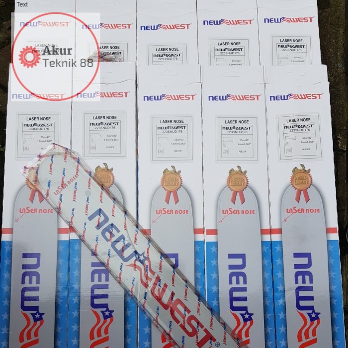 guide bar senso 22 inch 22 in 55cm 38T LASER NEW WEST ASLI untuk tipe 52 58 5200 5800 568 588